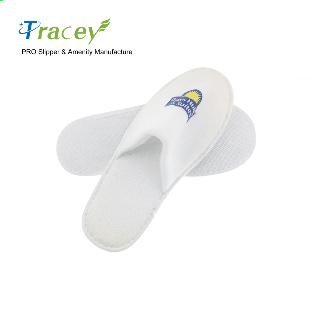 OEM 5 Star Luxury Eco-Friendly Disposable Biodegradable Bedroom Travel SPA Airline Linen Hotel Slippers
