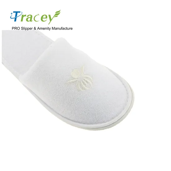Whole Sales Cheap Price Comfortable Indoor Bedroom White Hotel Disposable Slippers for Hotel Guests Slippers