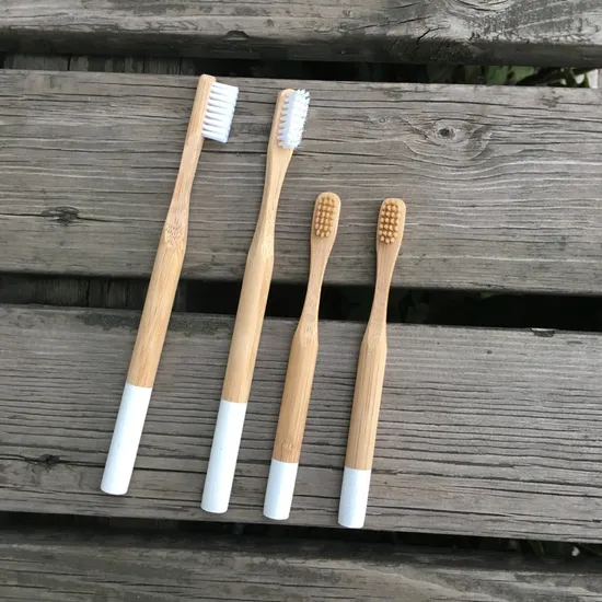 Colorful Bristle Bamboo Toothbrush with Paint Logo 100% Natural Eco-Friendly Bamboo Toothbrush Factory