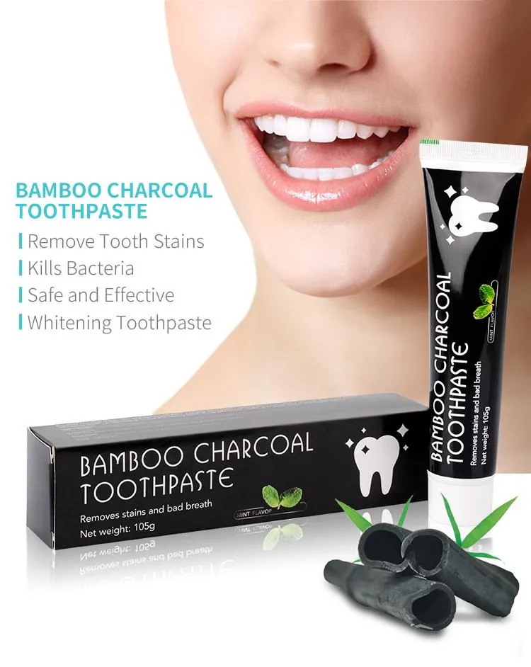 Cutesmile Mint Flavor Fluoride-Free Activated Charcoal Organic Coconut Oil Teeth Black Toothpaste