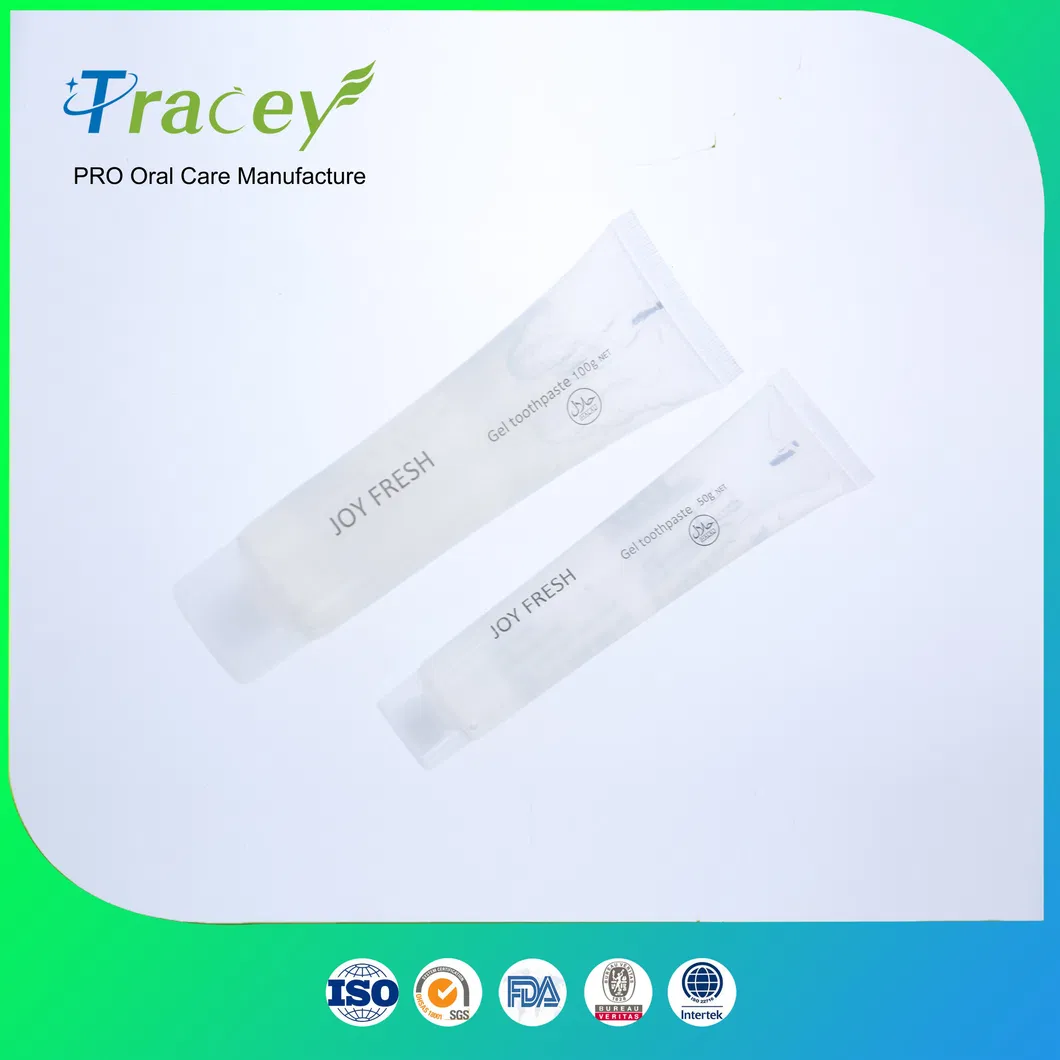 Freshmint Toothgel Jail Clear Gel Toothpaste FDA Fluoride Toothpaste 1.5oz 0.85oz Toothpaste Factory