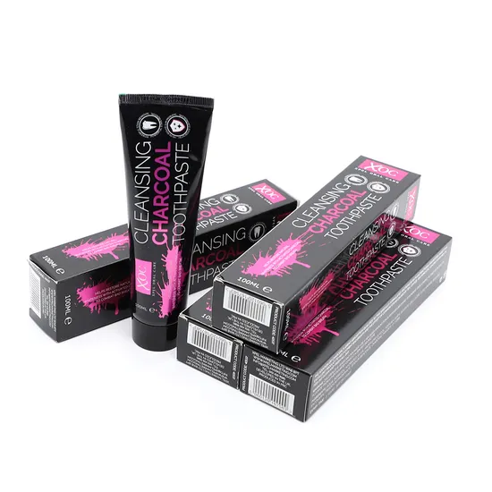 Xoc Oral Care Charcoal Toothpaste One Dozen Print Box Pack Activated Charcoal Pasta Dental