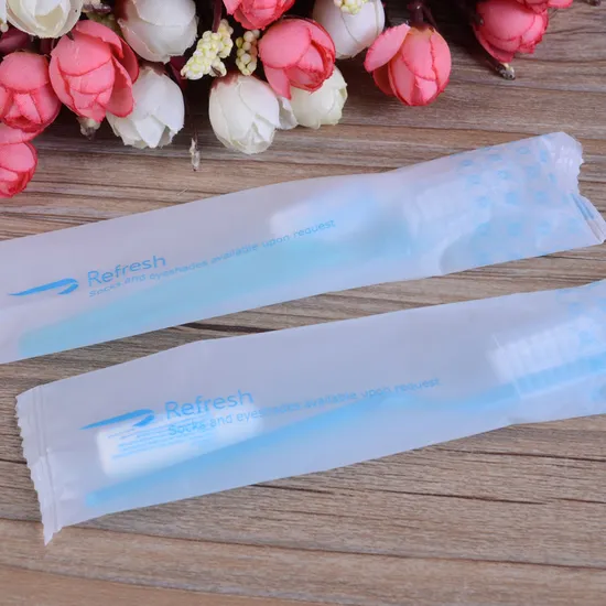 Travel Disposable Toothbrush with Cover /Cap Protective Bristle Cap /Hotel Hospitality Welcome Kit