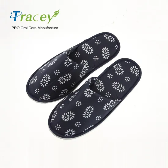 OEM Custom Logo Personalized Wholesale Luxury Cheap White Washable Hotel Room SPA Guest Disposable Cotton Terry Slippers