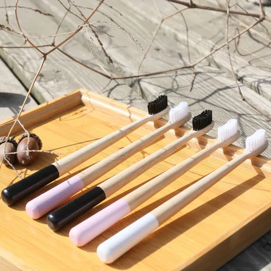 2022 New 100% Biodegradable Eco-Friendly Natural Bamboo Toothbrush for Kids and Adults