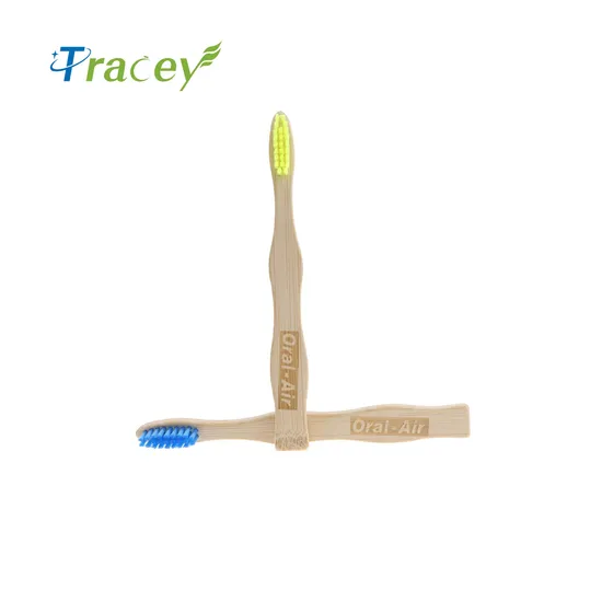 Eco Friendly Natural Kids Bamboo Toothbrush Round Personalized Logo Biodegradable