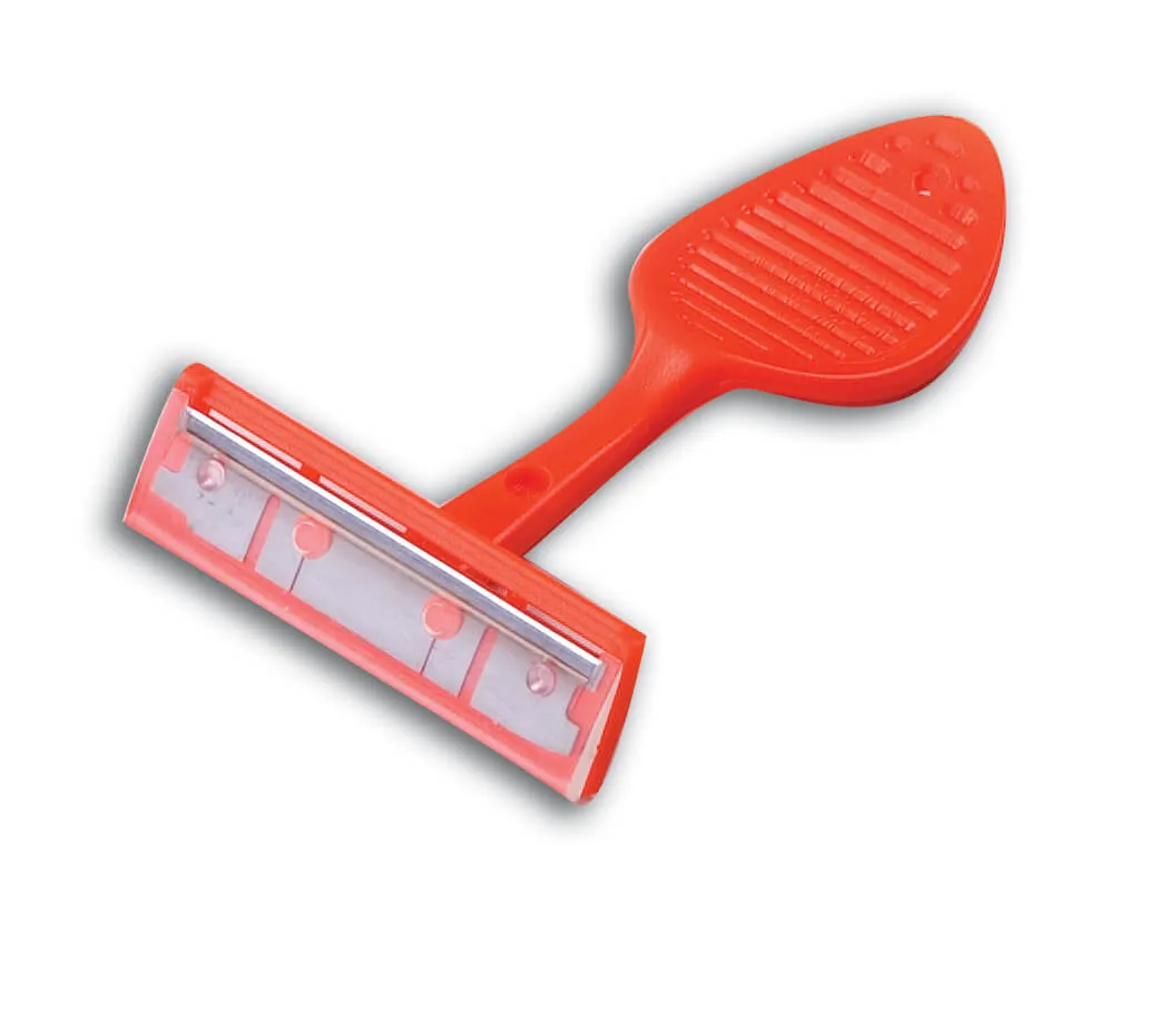 Anti-Shank Razor Jail Prison Razor Clear Singel Blade Razor Personal Care Shave Thumbprint Razor