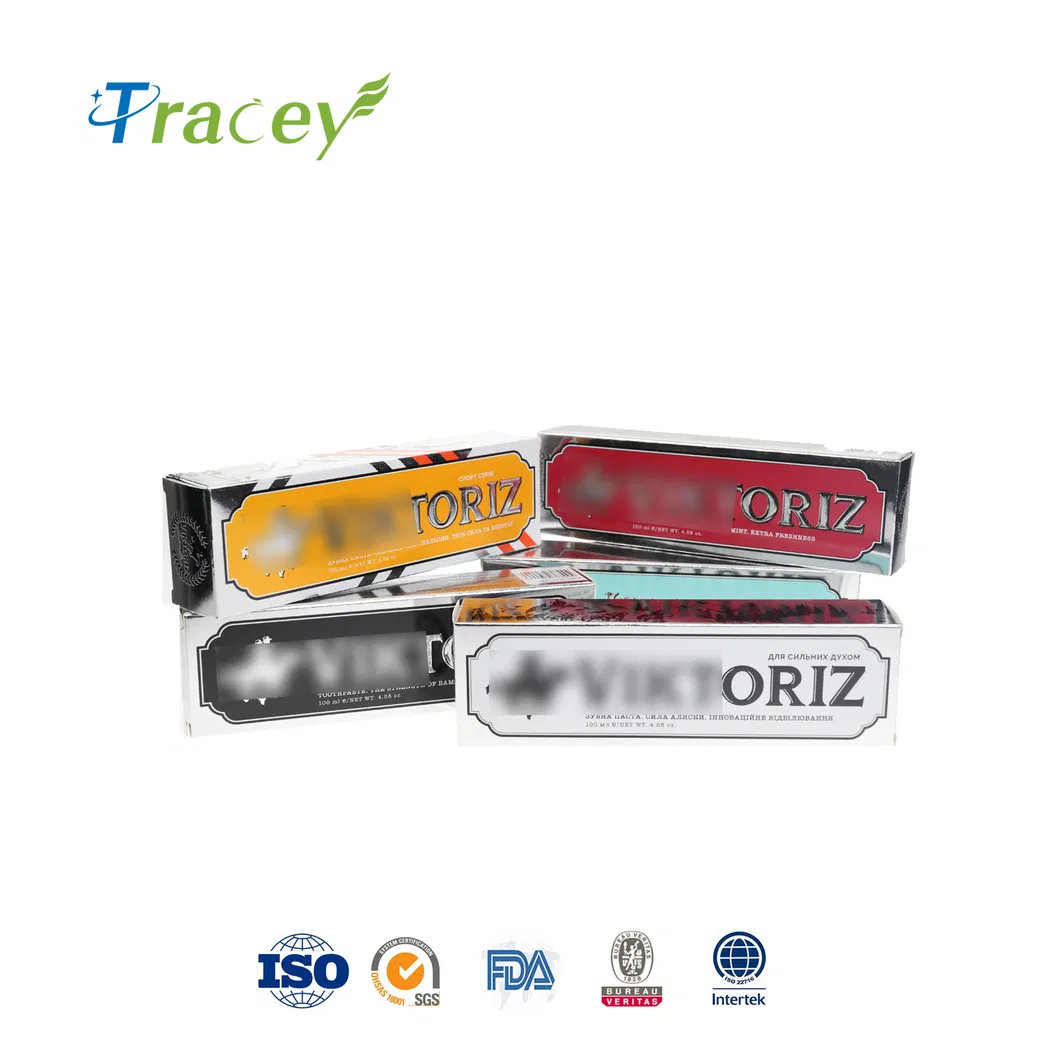 Customized High Quality 100g-150g Bamboo Charcoal Black Toothpaste Stains Breath Toothpaste