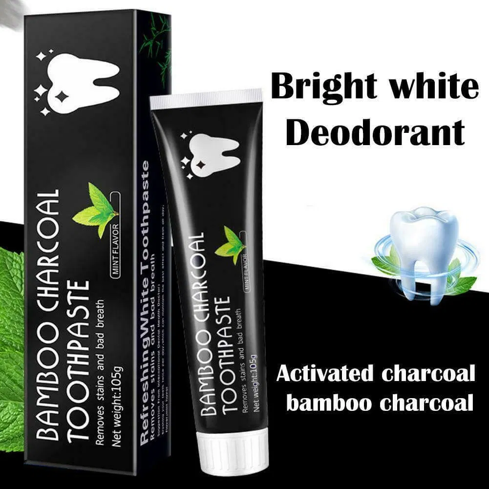 Cutesmile Mint Flavor Fluoride-Free Activated Charcoal Organic Coconut Oil Teeth Black Toothpaste