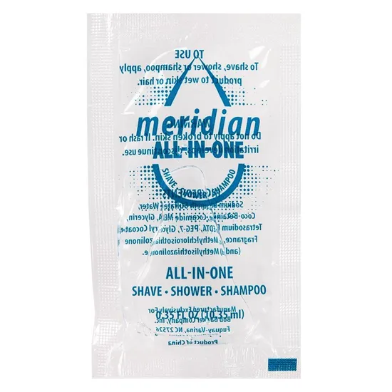 Clear All in One Shower, Shampoo, and Shave, Easy Contraband Inspection Jail Shampoo