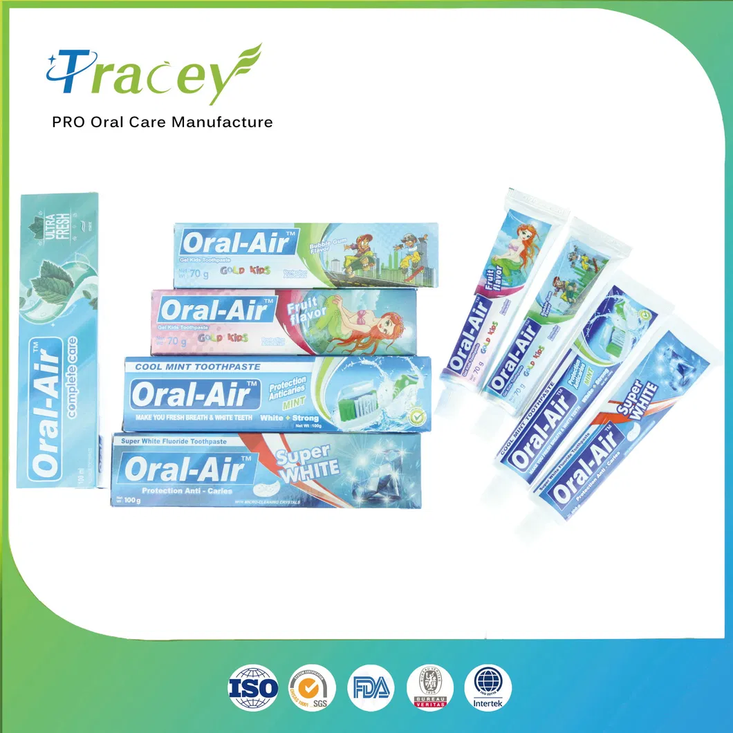 Oral Air Brand OEM/ODM Many Kinds Function Toothpaste Dentifrice Mouthwash Factory