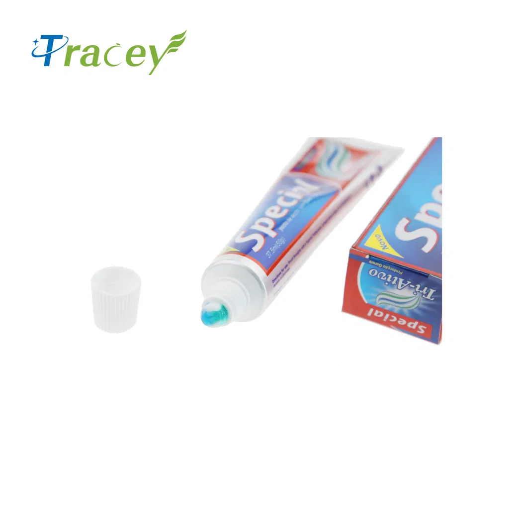 Special Herbal Double Color Mint Fluoride Toothpaste Angola /Atc Toothpaste Factory