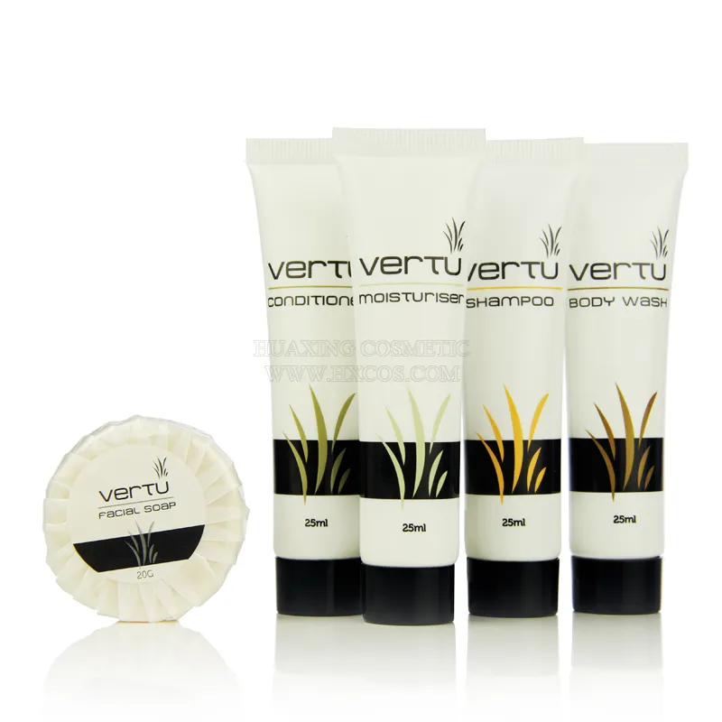 Professional Hotel Cosmetic 25ml /30ml Tube Bottle Hotel Shampoo Batn Shower Gel Hotel Supply Amenities