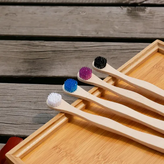 Eco Biodegradable Bamboo Tongue Cleaner Toothbrush Professional Natural Bamboo Wooden Toothbrush Factory